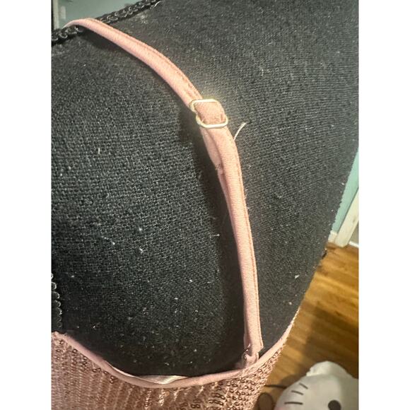 1.STATE “Dramatic Pause” Nude Sequin Midi Slip Dress | Elegant Eveningwear - Picture 4 of 7